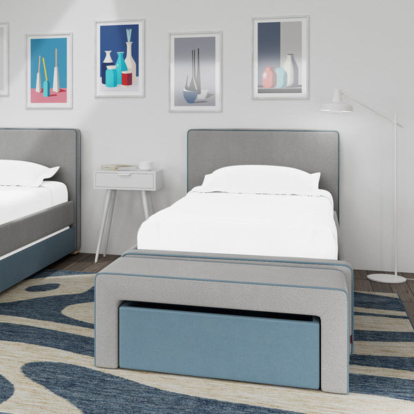 Boca Bench with Pull-Out Storage | Modern Upholstered Bedroom Bench